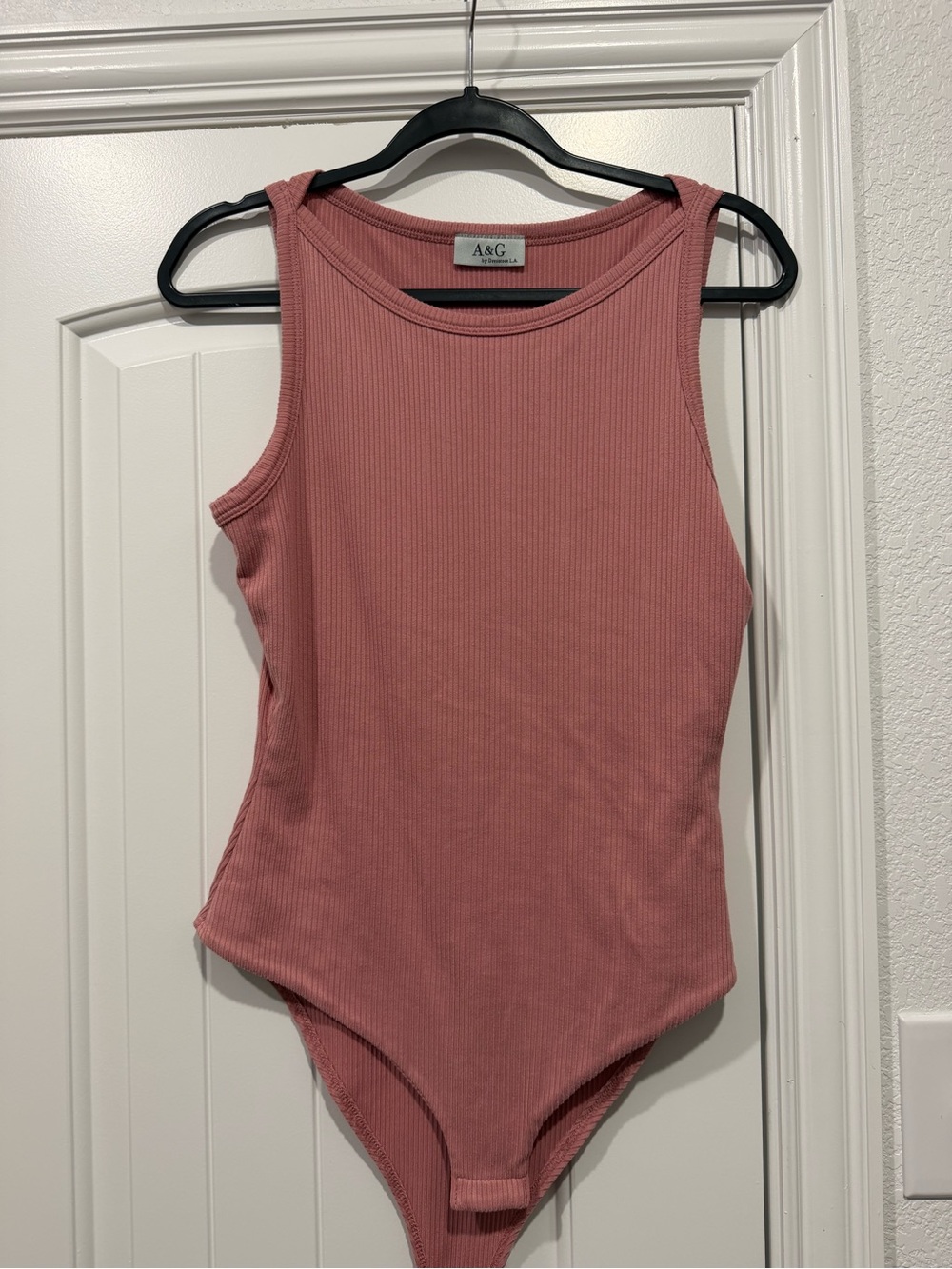 Ribbed Mauve Tank One-Piece